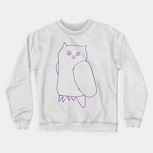 Purple Owl Crewneck Sweatshirt